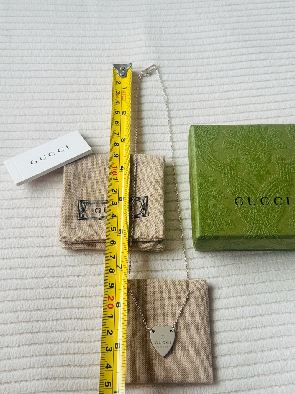Gucci StSilver Heart Pendant Necklace - Women's Jewelry - Picture 8 of 8